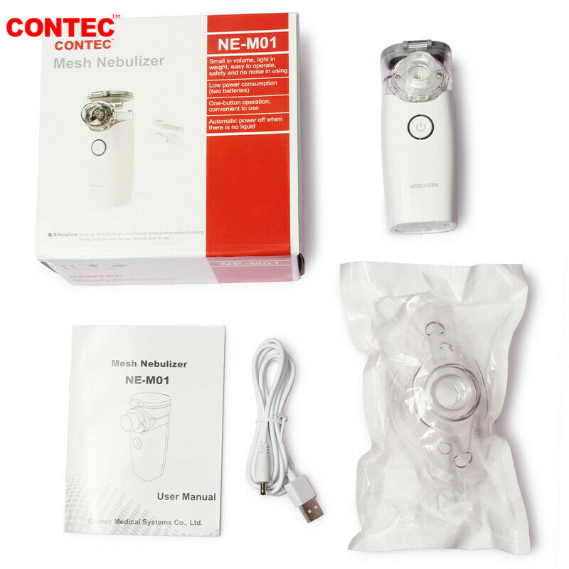 CONTEC NE-M01L Nebulizer Compression portable à main Mesh Rechargeabl
