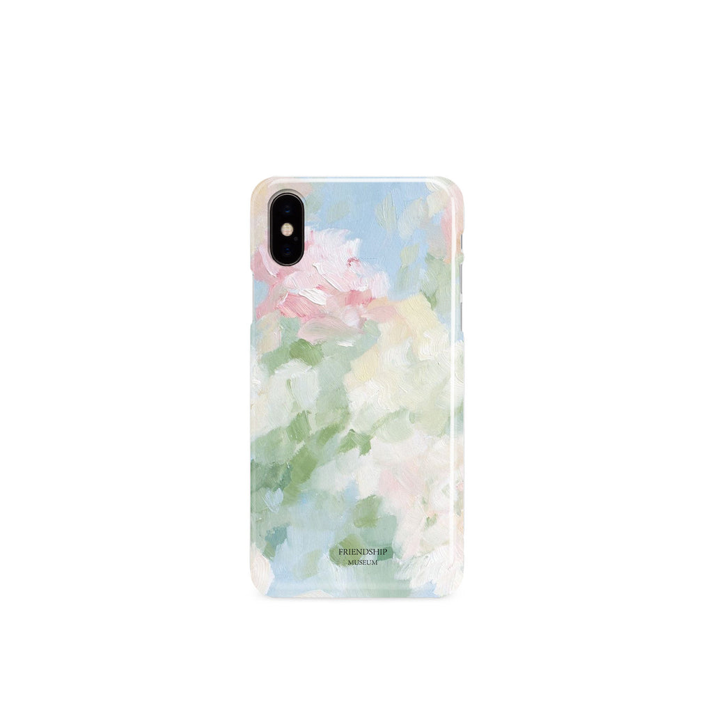Étui de téléphone de jardin en peinture à l'huile