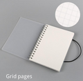 Cahier de notes de bobines spirales en plastique