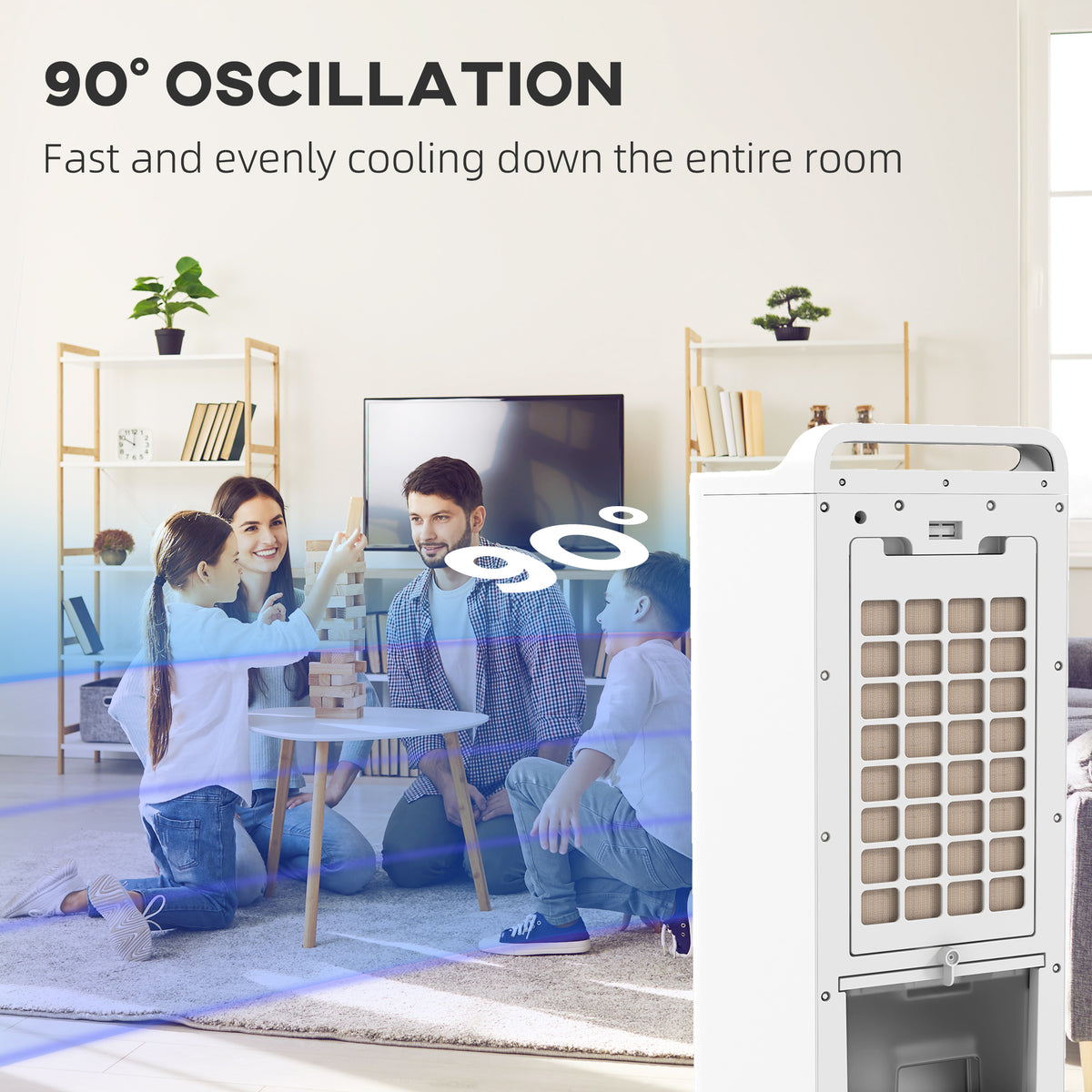 Refroidisseur d'air de chambre avec paquets de glace