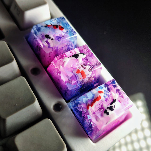 Captures de clés en résine Koi pour interrupteur Cherry Mx