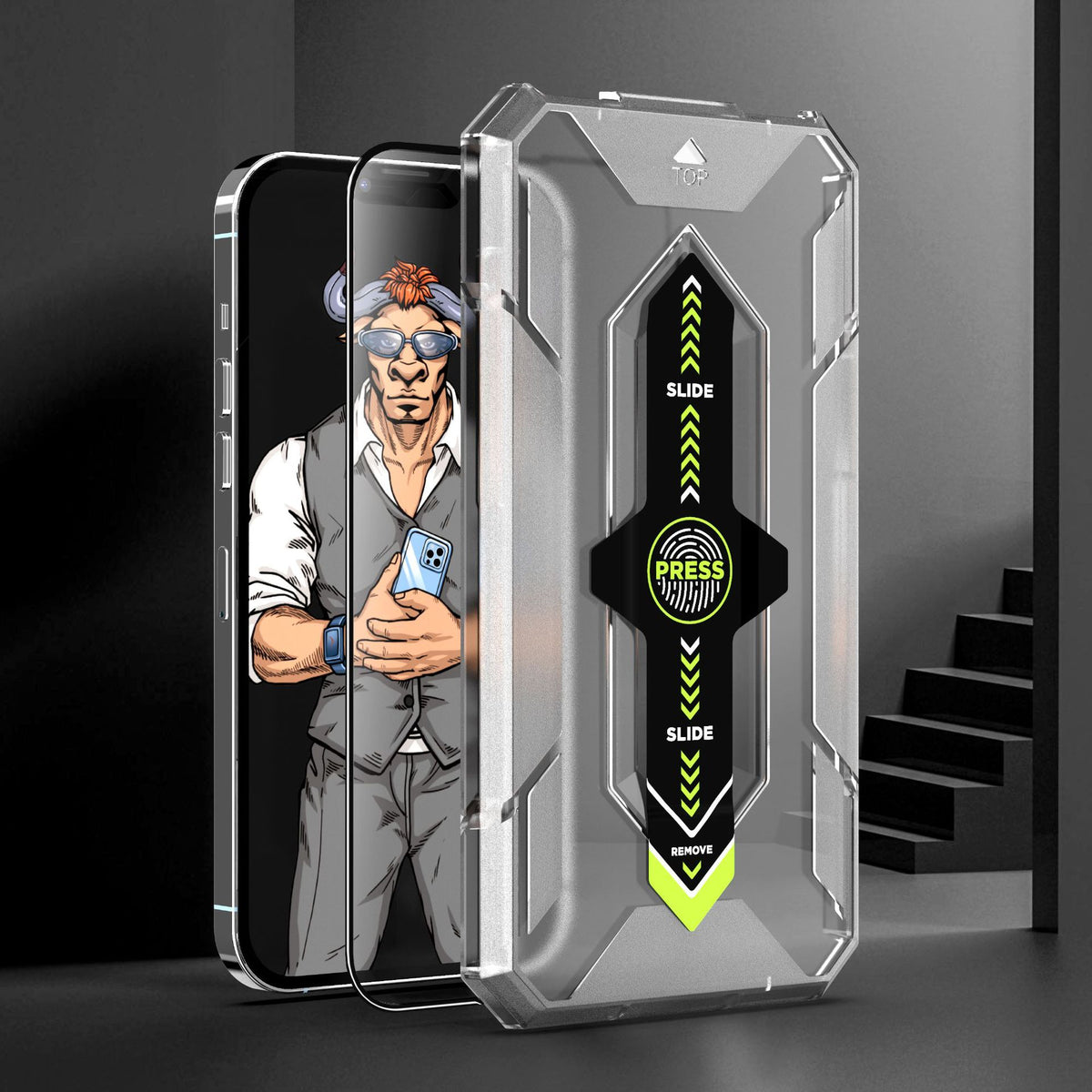 Téléphone portable Tempered Film Second Sticker Box