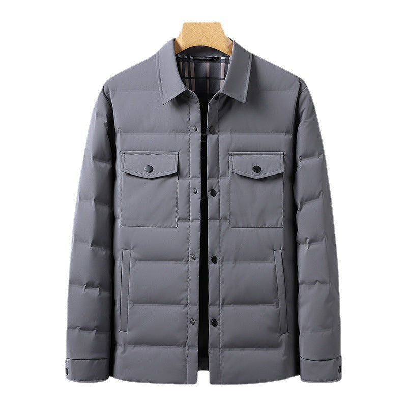 Duck blanc Down simple Polo col veste chaude