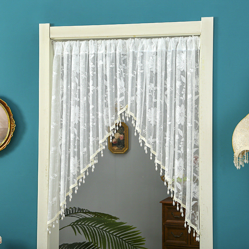 Dentelle demi rideau pour la chambre à coucher à la maison Decor