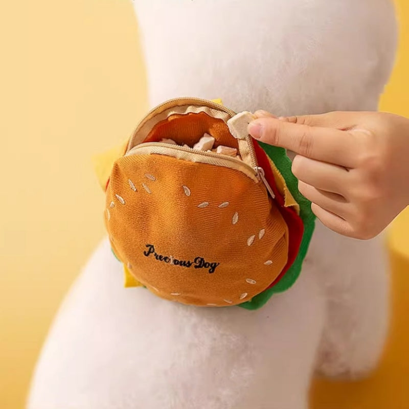 Cartoon Hamburger Chips Design Ajustable Vest Leash Rope pour les chats et les chiens