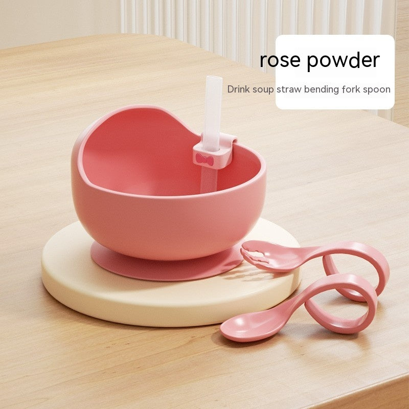 Supplément de nourriture pour bébé Soupe boisson eau silicone paille