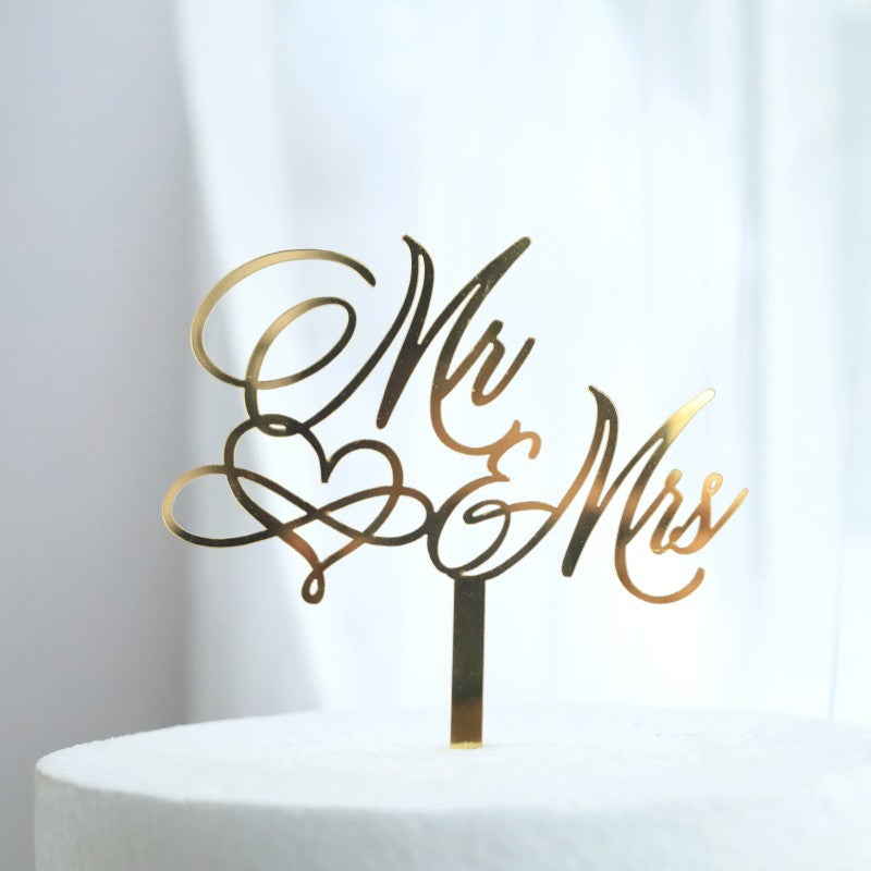 Proposition de mariage d'amour Insertion de gâteau acrylique