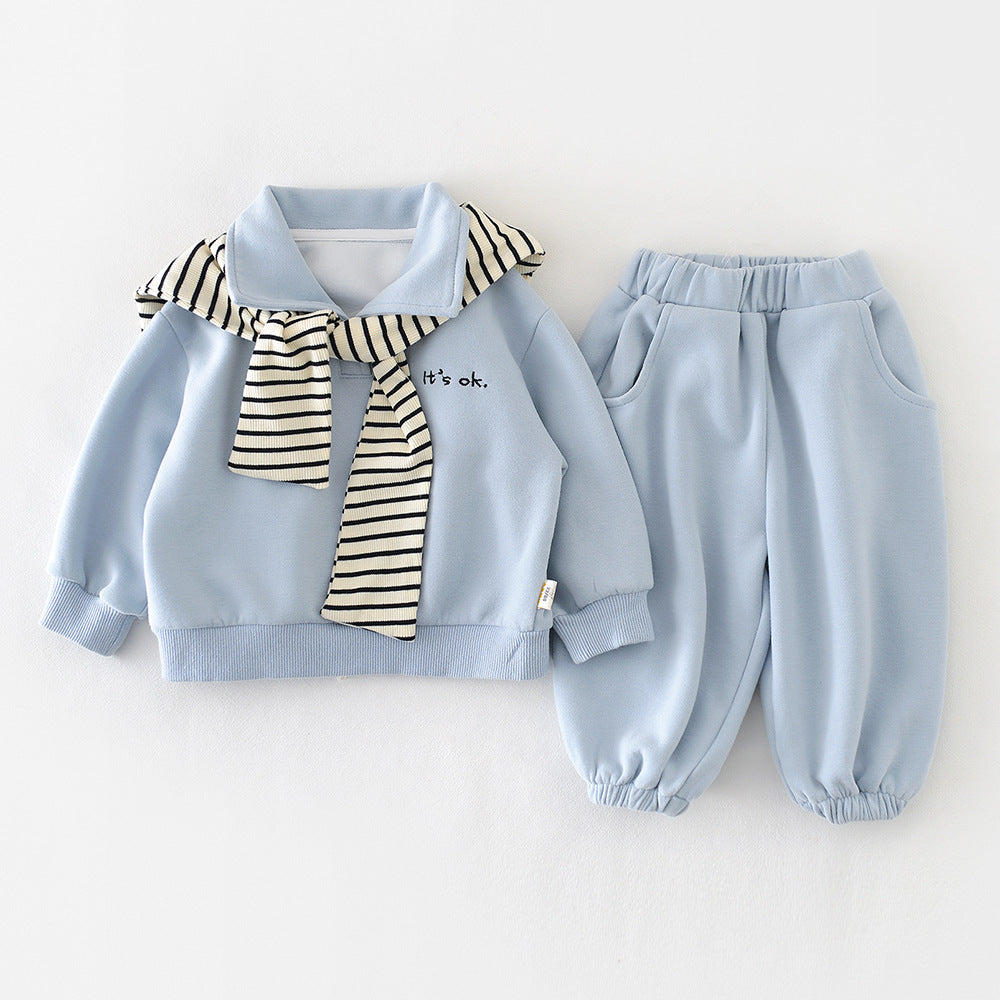 Top et pantalons bébé à manches longues
