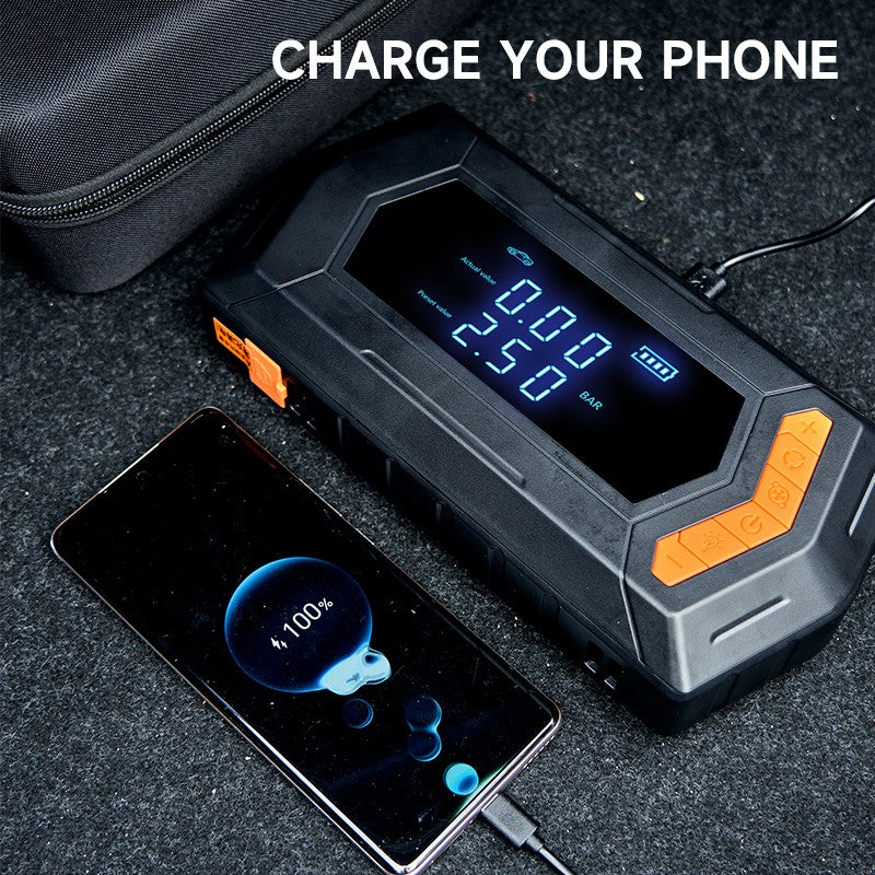 9000A Batterie de démarrage de voiture Peak Power Bank avec compresseur d'air Air Blower UK