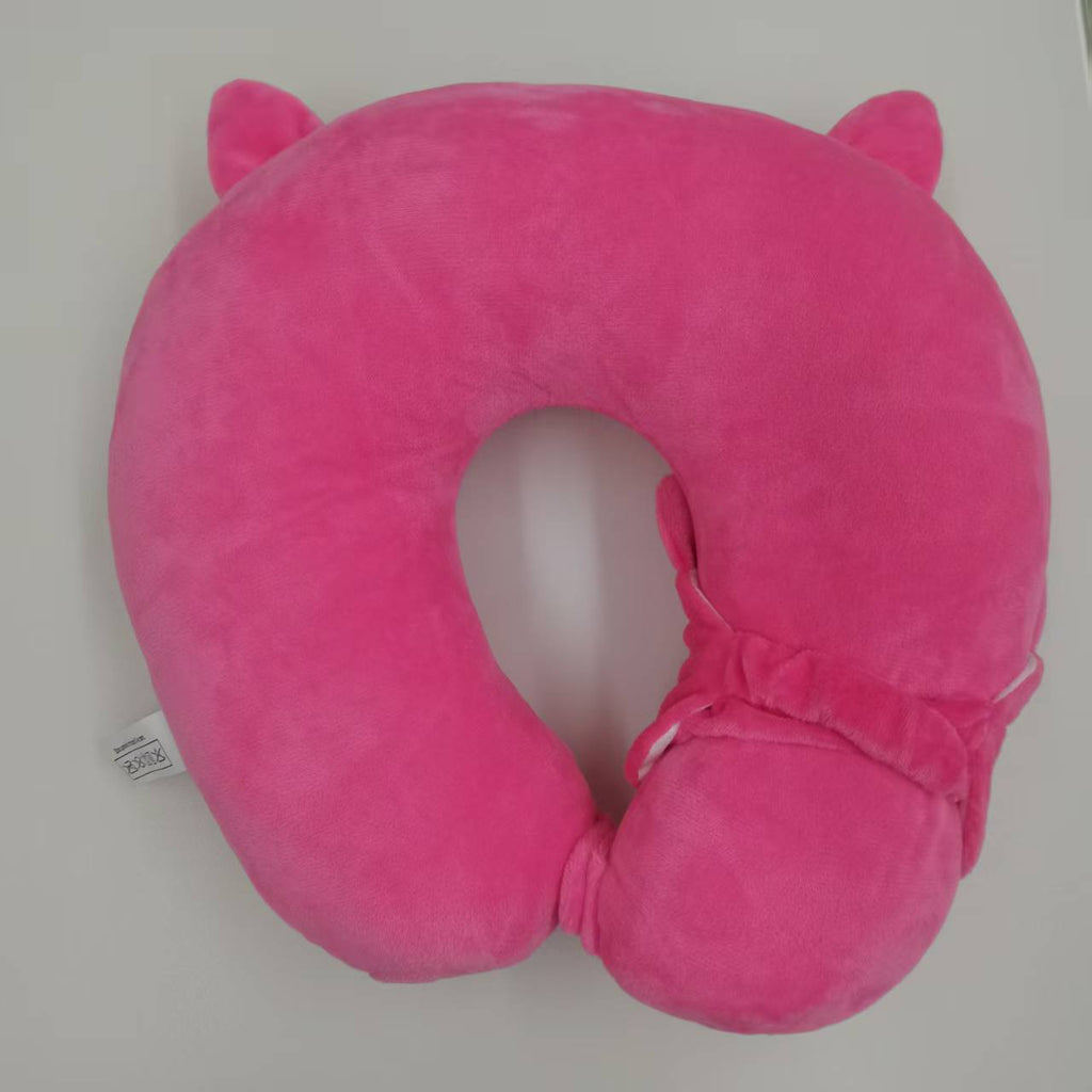 Cute Owl UShaped Travel Cou Oreiller en peluche douce Support de cou Oreiller