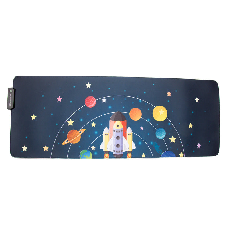 Led super grand tapis de souris brillant