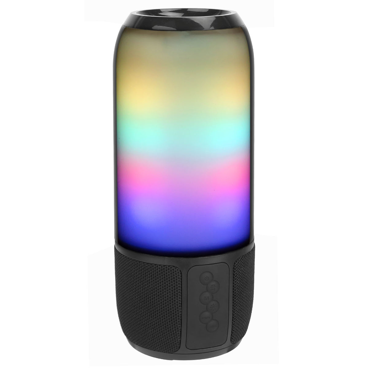 1Pc Haut-parleur portable sans fil Haut-parleur stéréo avec 6 lumières changeantes de couleur
