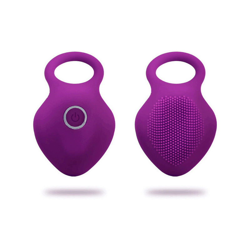 Bague de masseur en silicone avec vibration et design flexible