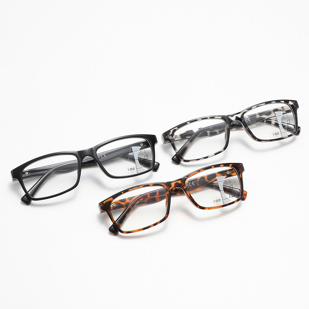 Verres de lecture de blocage multifocal bleu