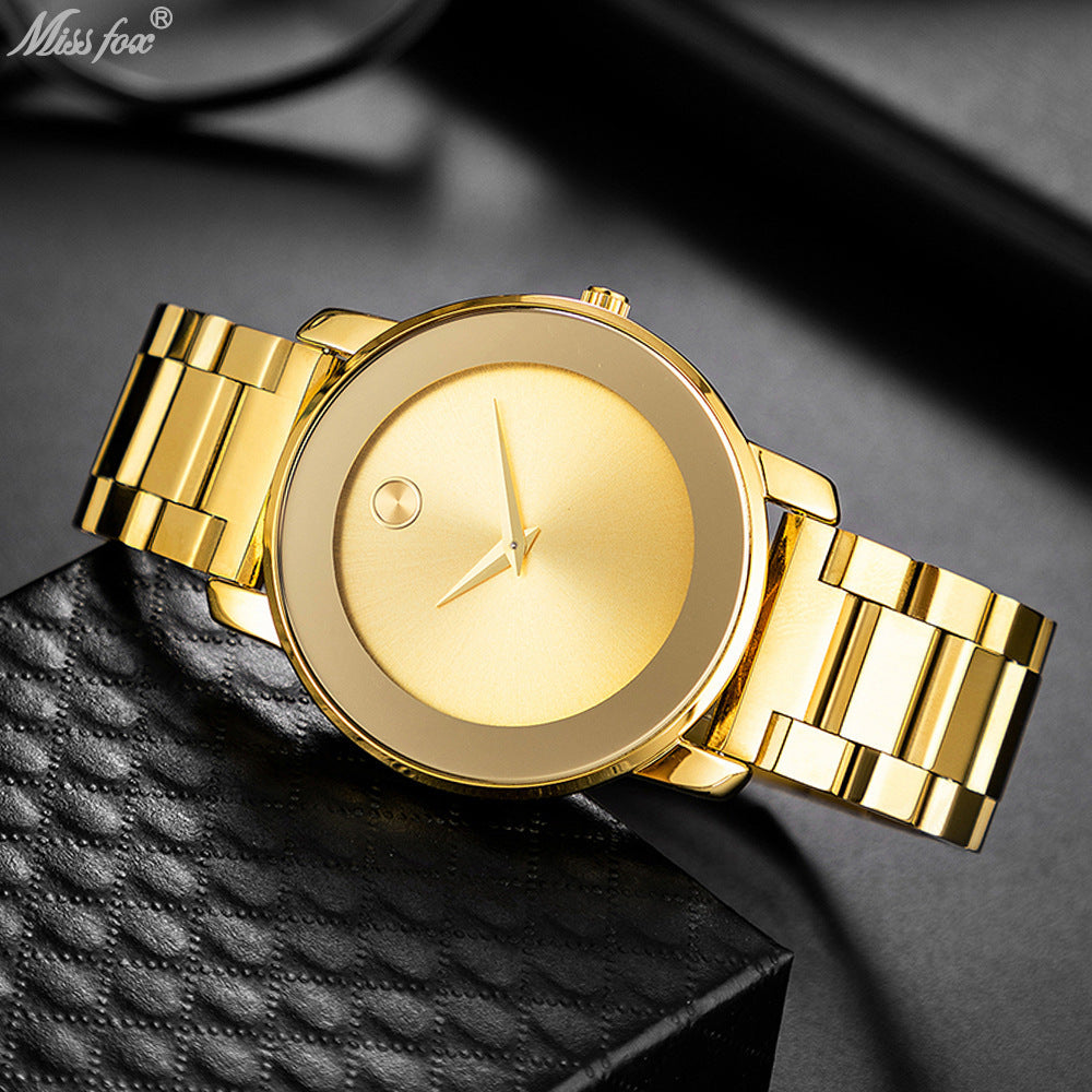 Montres Homme Ultra-mince Business en acier inoxydable avec Quartz