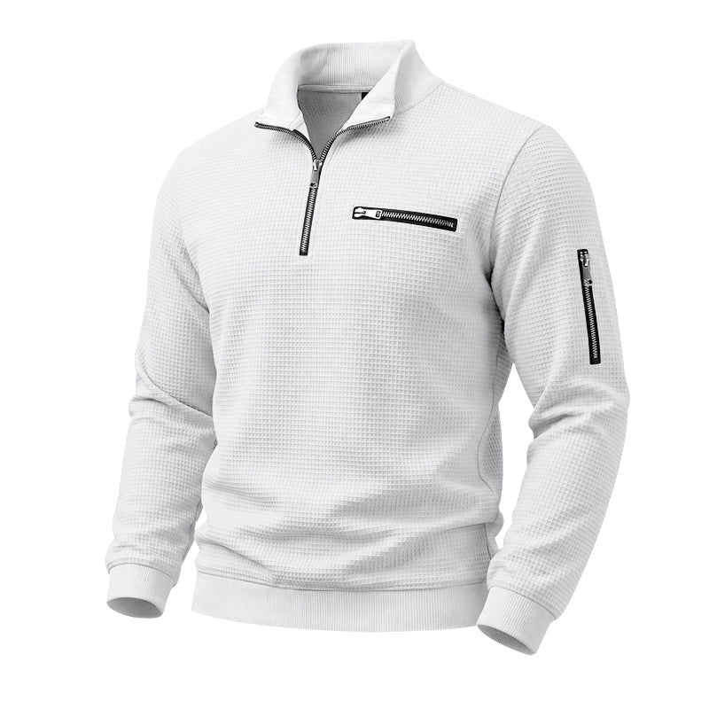 Hommes Relaxed-fit Casual Stand-collar Hoodie