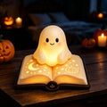 Halloween Glowing Magic Book Ghost Night Light