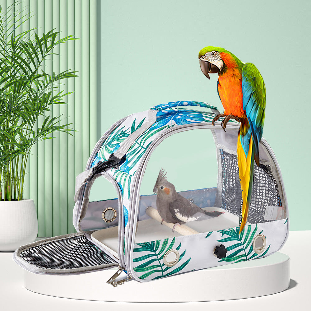 Porte-oiseaux Portable Petit sac d'animaux de compagnie Cage pliant