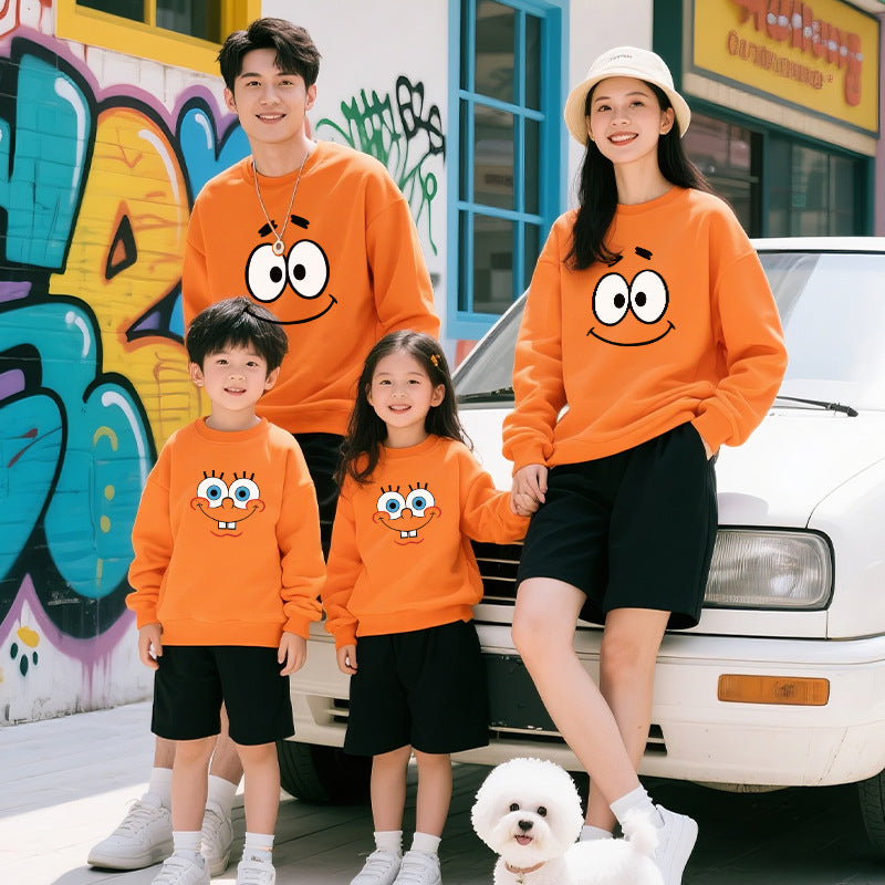 Sweatsuits d'allumettes parents-enfants AutomneHiver Styles pour les familles de trois ou quatre occasionnels