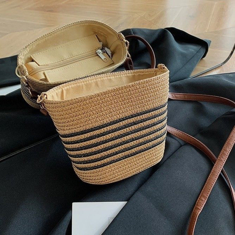 Sac à croix de vacances tissé élégant et polyvalent