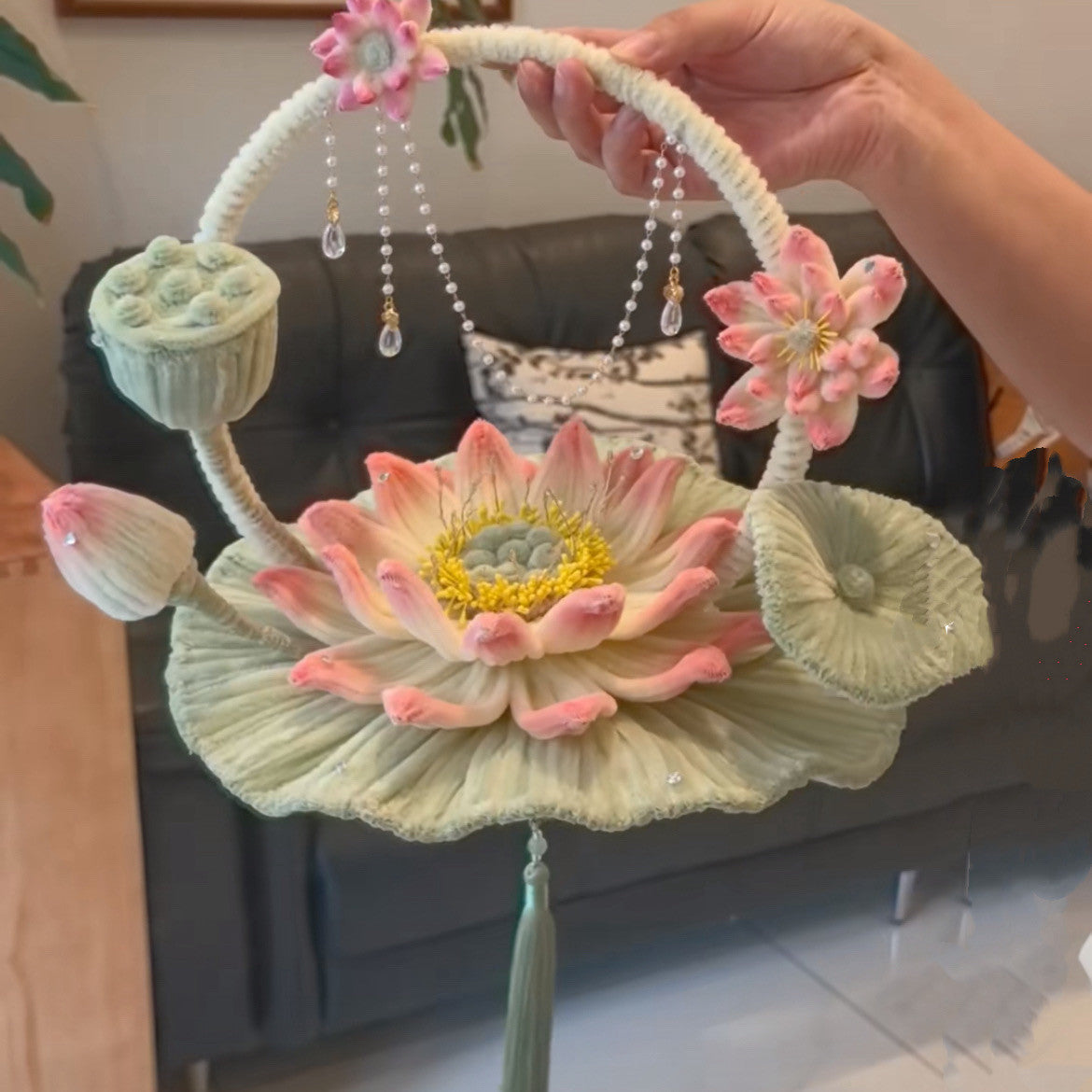 Portable Lotus Lantern Twisty Stick Bricolage pour enfants