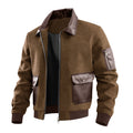 Homme Patchwork Texture Lapel Veste