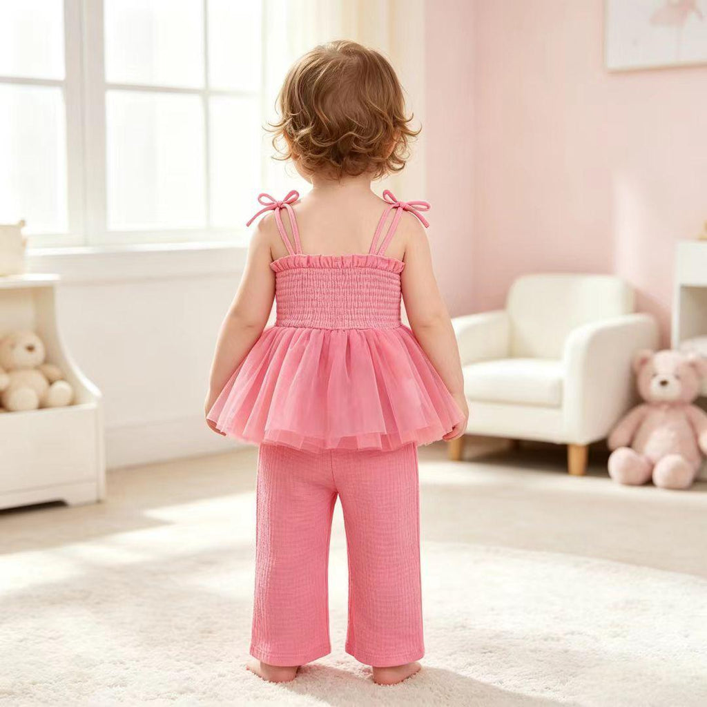 Robe de mesh d'été pour enfants
