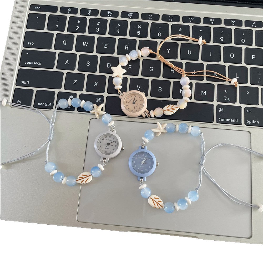 Créative Niche Unpopular Sweet Perled Watch Ins Style Haute Apparence