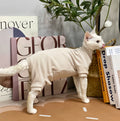 Sphynx Cat Pajamas à quatre pattes Soft Fleece Housse chaude Vêtements d'hiver pour chats sans cheveux