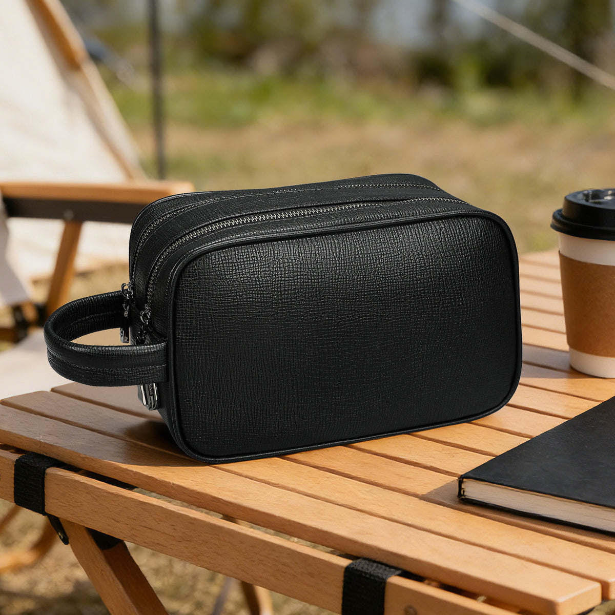 Sac en cuir véritable en cuir pour hommes