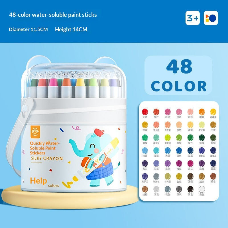 Pastels d'huile pour enfants lavables qui se fendent ou saignent par le papier