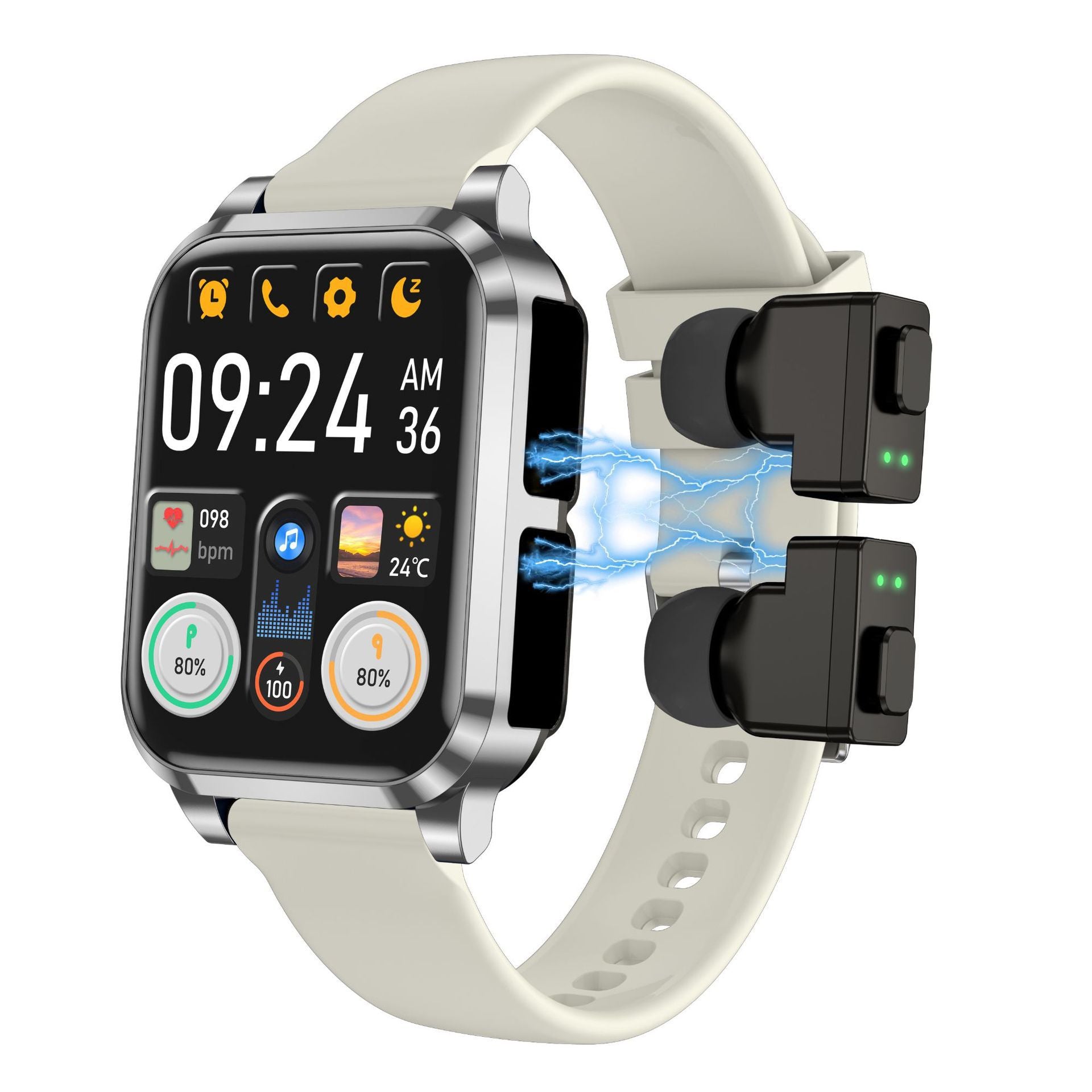 Smart Bluetooth Ecouteurs Multi-fonctionnels Smartwatch haute technologie pour les appels et la musique