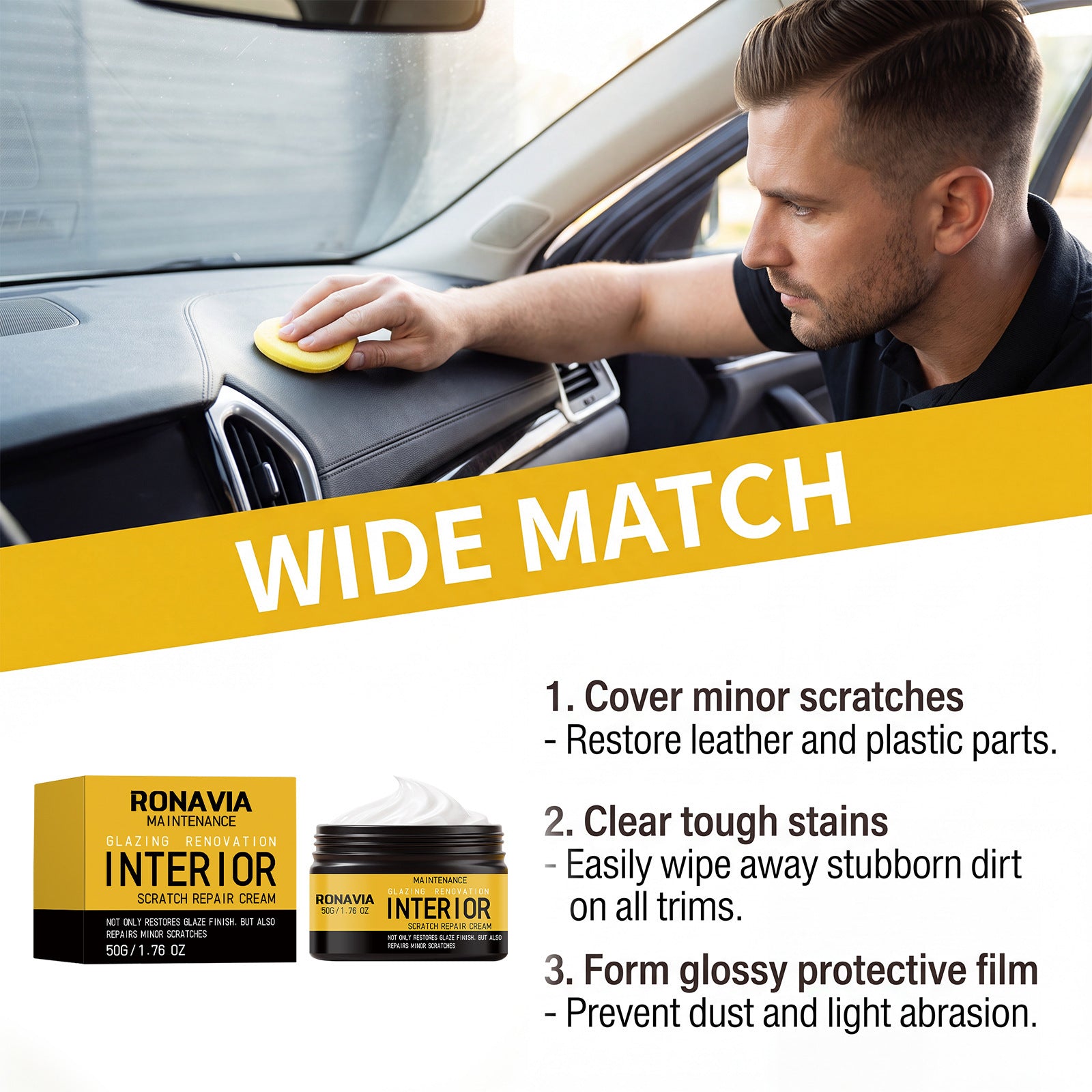 Voiture intérieur Scratch réparation cire