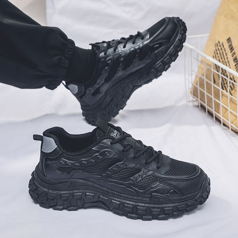 Hommes Noir Sécurité Travail Sneakers