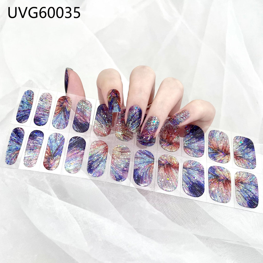 Sticker à ongles de gel UV Semi-cuisiné à ongles UV