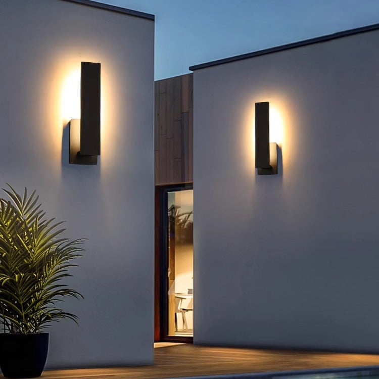 Extérieur Villa Courtyard Porte Chemin et Terrasse Minimalist Lampe murale