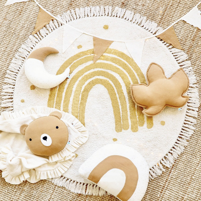 Tassel Carpet rond pour la chambre des enfants