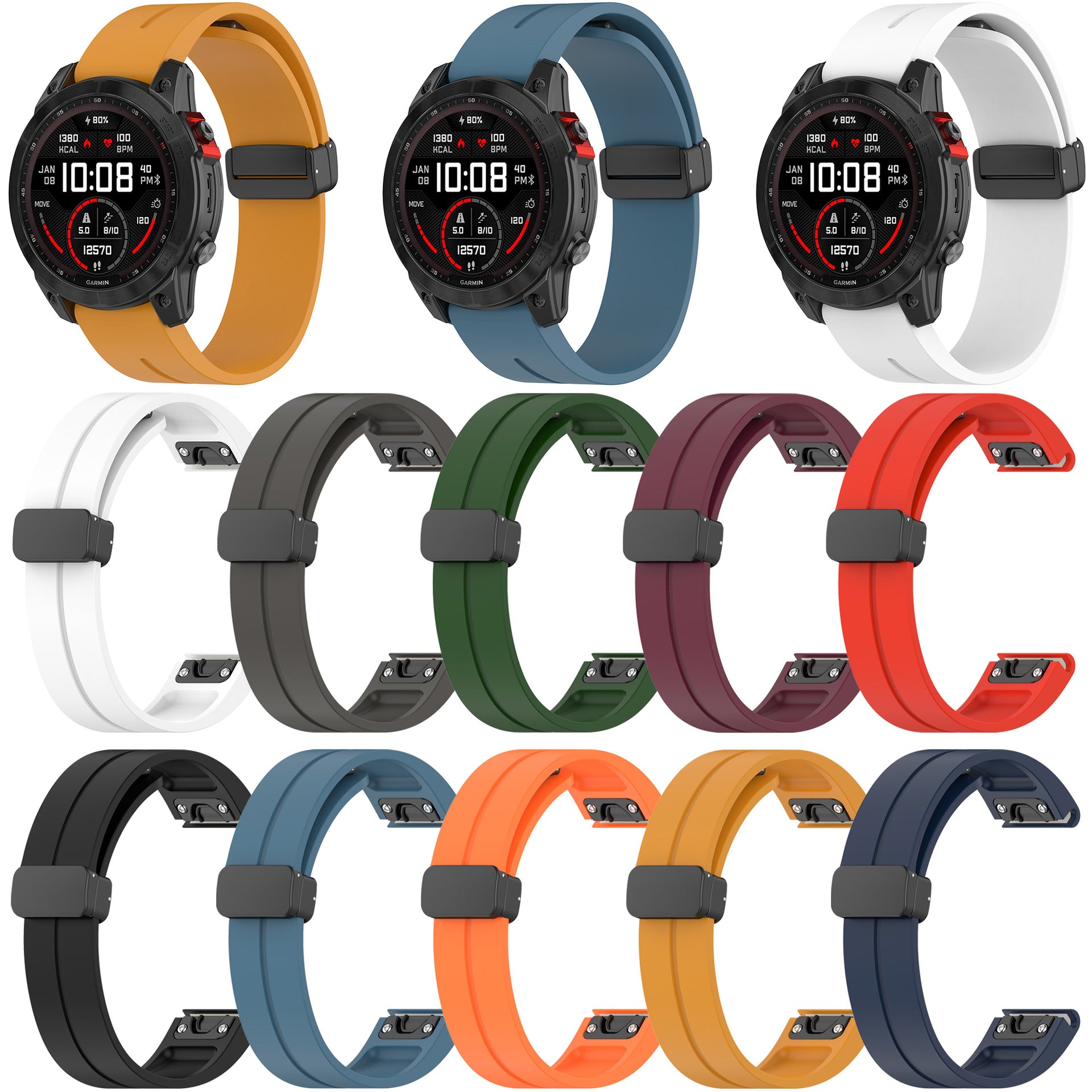 Bracelet en silicone à libération rapide