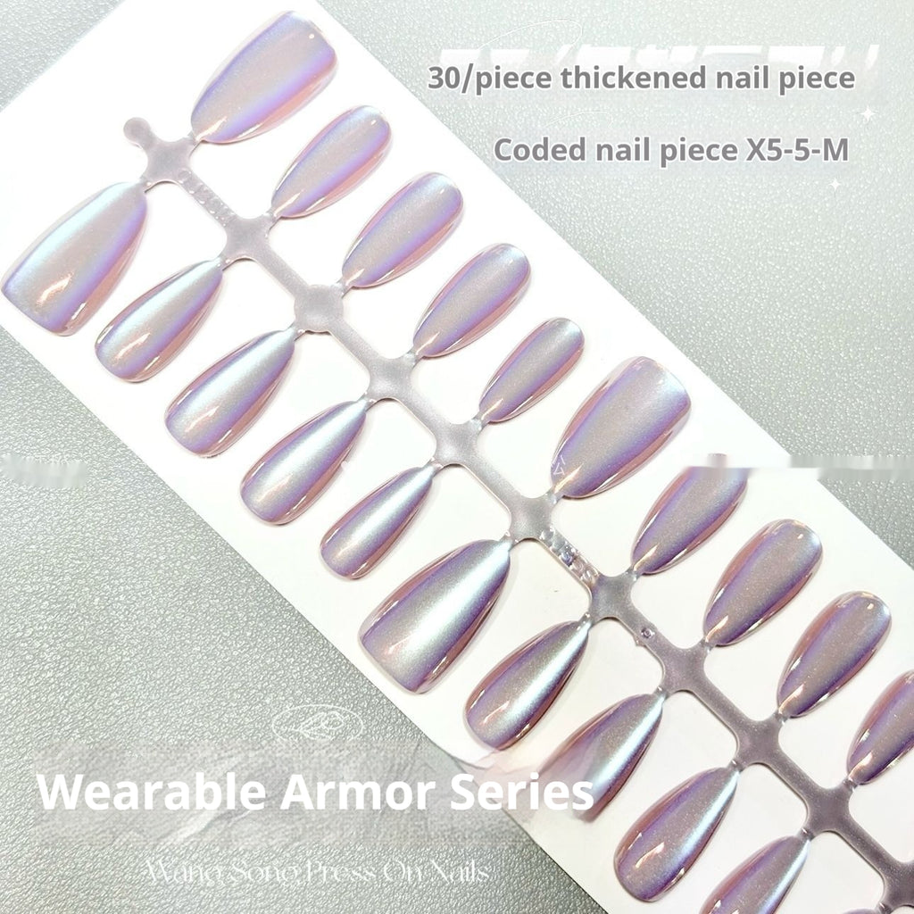 Électroplating Cat's Eye 10 Lettre de fleur passant par le vent Net Red Aurora Armor porter Armor