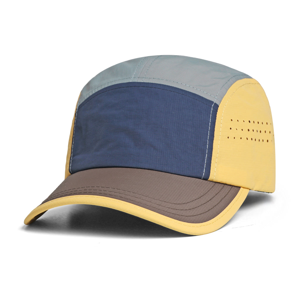 Chapeau à cinq straps de sport à séchage rapide, assorti de couleurs