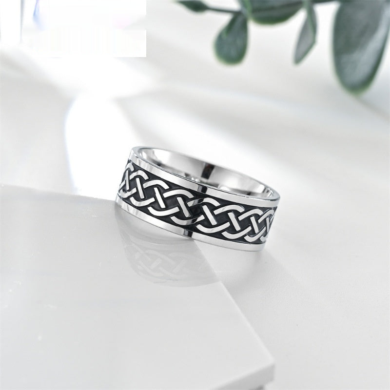 Mens bague en acier inoxydable personnalisée
