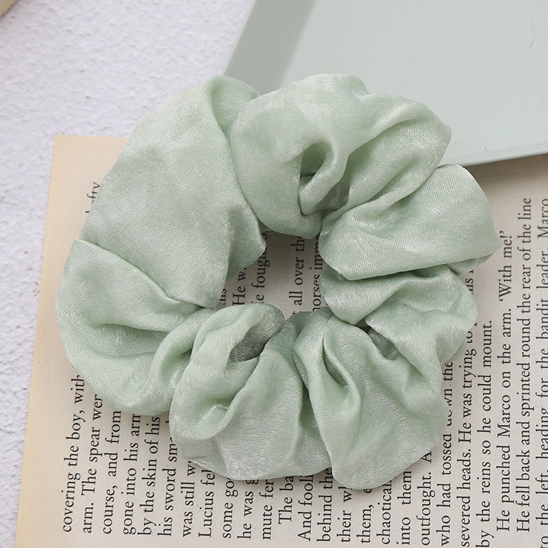 Sweet and Girly Solid Color Large Intestine Hair Anneau Headwear