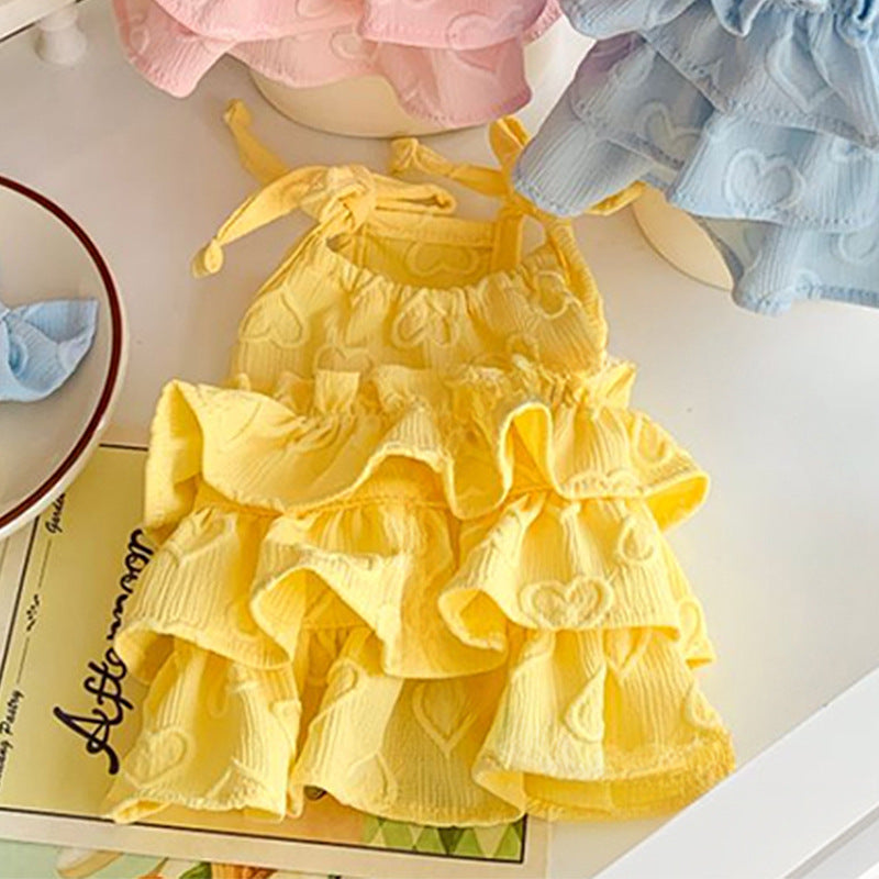 Robe de chien en forme de cœur printemps-été