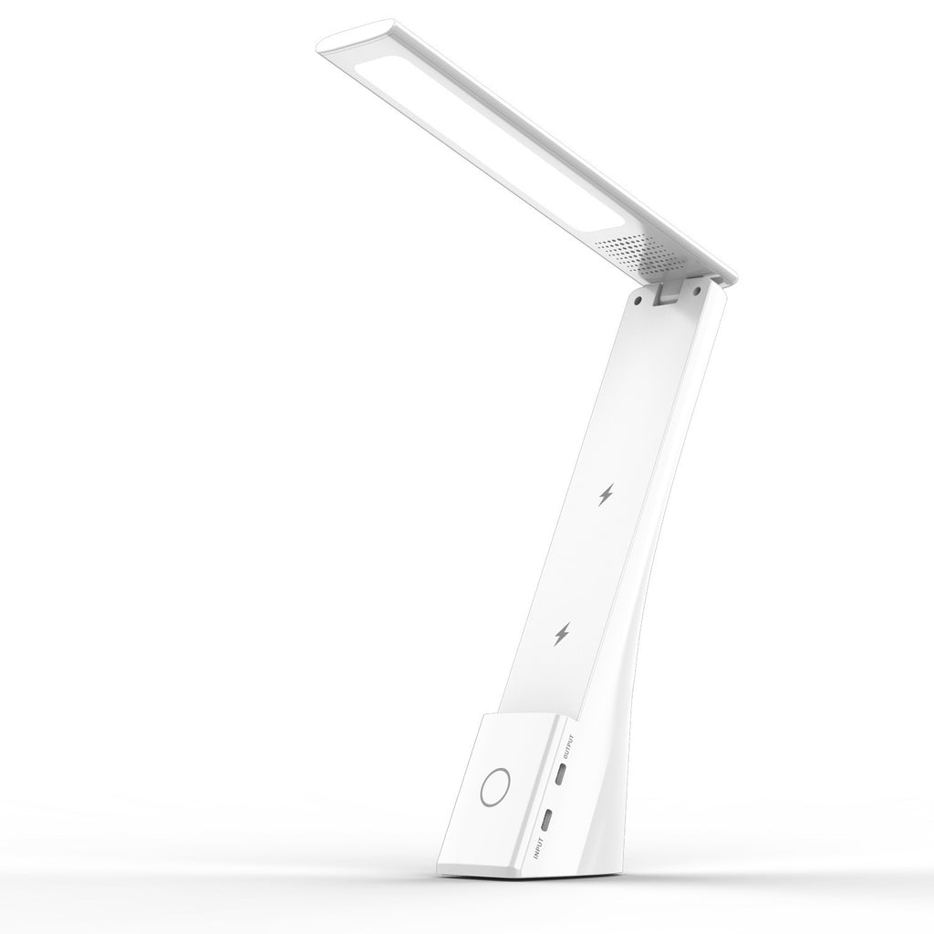 Lampe de table pliable en plastique sans fil Support de charge Personnalisé Multifonctions créatives