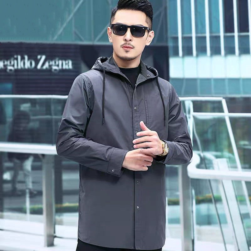Manteau de tranchée de taille moyenne pour hommes