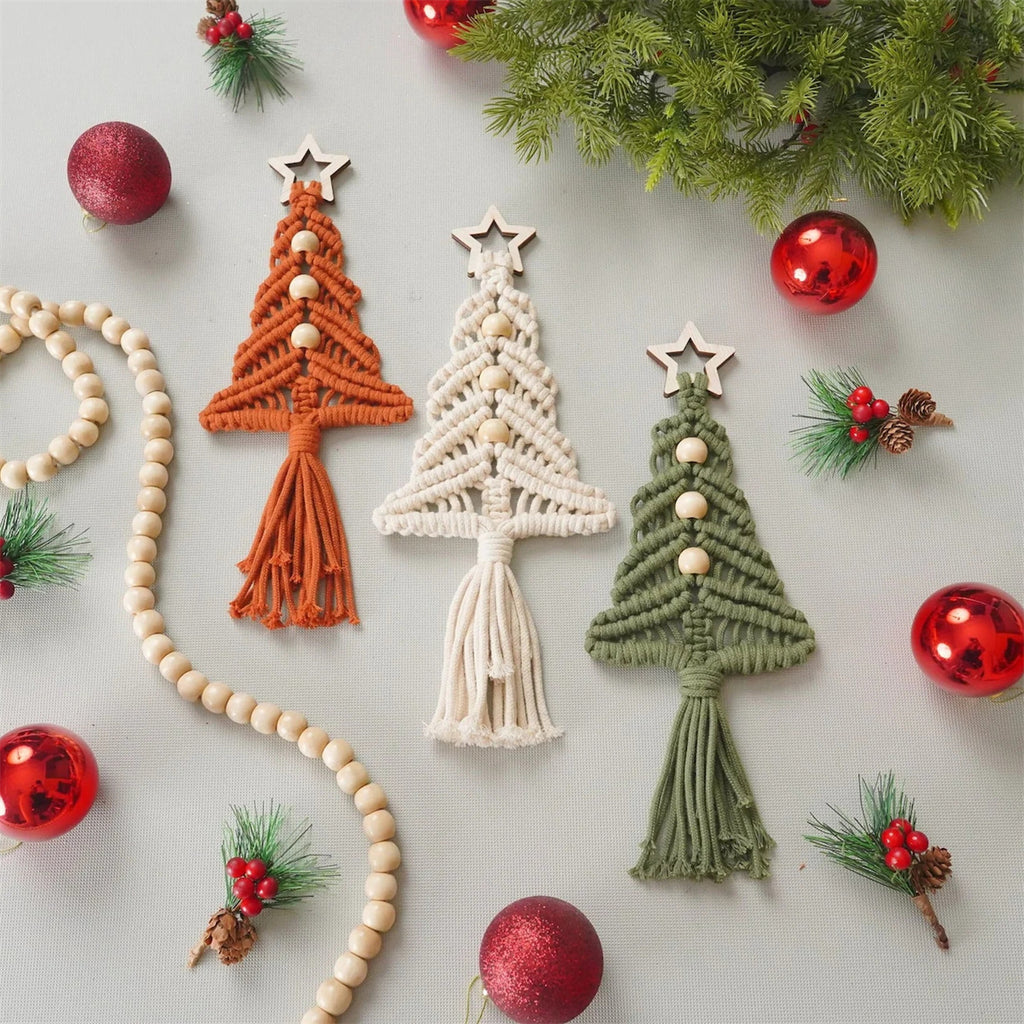 Ornements d'arbre de Noël de style bohème pour les fêtes