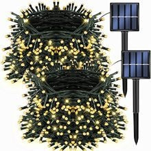 Halloween Noël et Jour de l'Indépendance Lumières à chaînes solaires