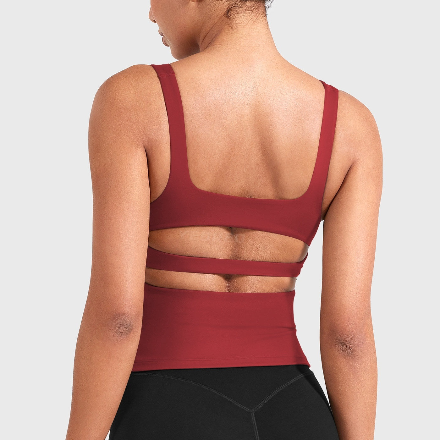 Haut de réservoir de sport avec double bande