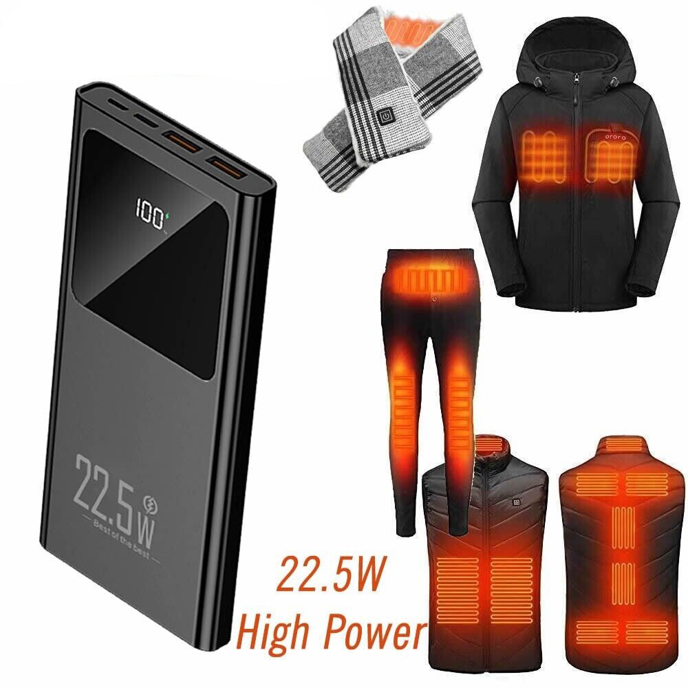 Banque de puissance 5V 3A pour Veste électrique chauffante Body Warmer USB Chargeur rapide