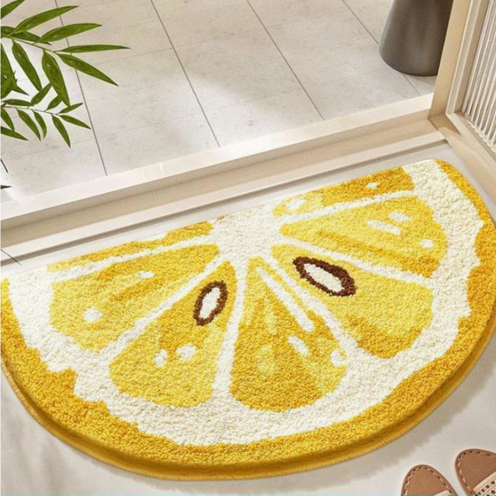Tapis de bain aux fruits citrons